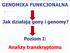 GENOMIKA FUNKCJONALNA. Jak działają geny i genomy? Poziom I: Analizy transkryptomu