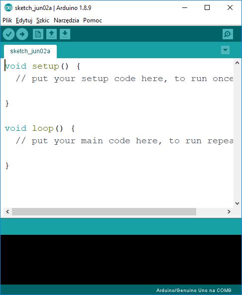 Oprogramowanie można pobrać ze strony https://www.arduino.cc/. Jest ono dostępne dla systemu Windows, Linux i Mac OS.