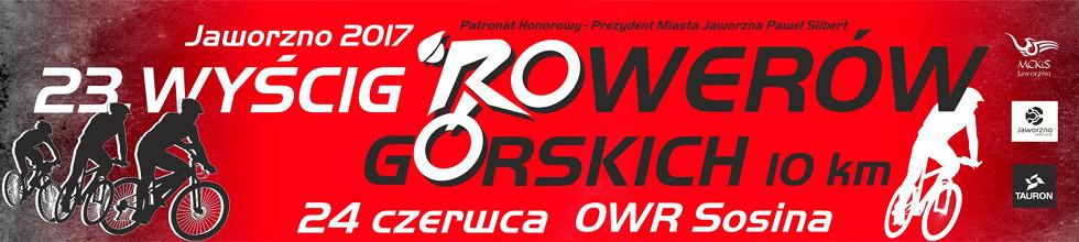 23. Wyścig Rowerów Górskich 10 km Jaworzno 2017 WYNIKI ZAWODÓW Wyścig MTB Organizator: Miejskie Centrum Kultury i Sportu w Jaworznie Termin: 24.06.