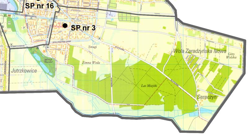 4 Granice obwodu Szkoły Podstawowej nr 5 im Grzegorza