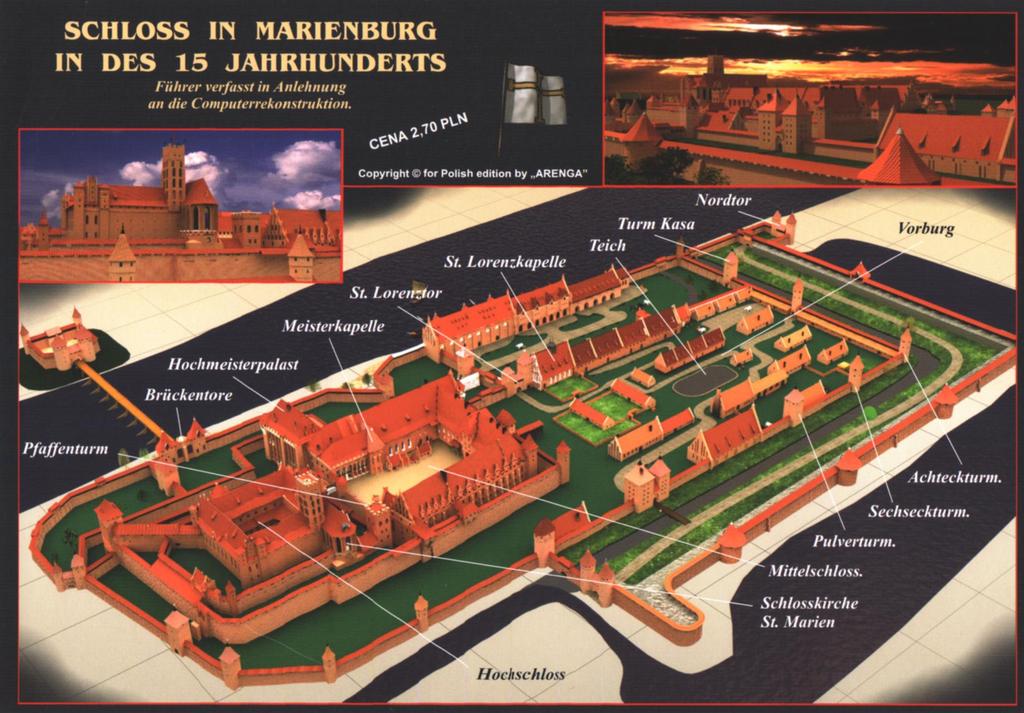 Ryc. 10. Zamek w Malborku w 15. wieku.