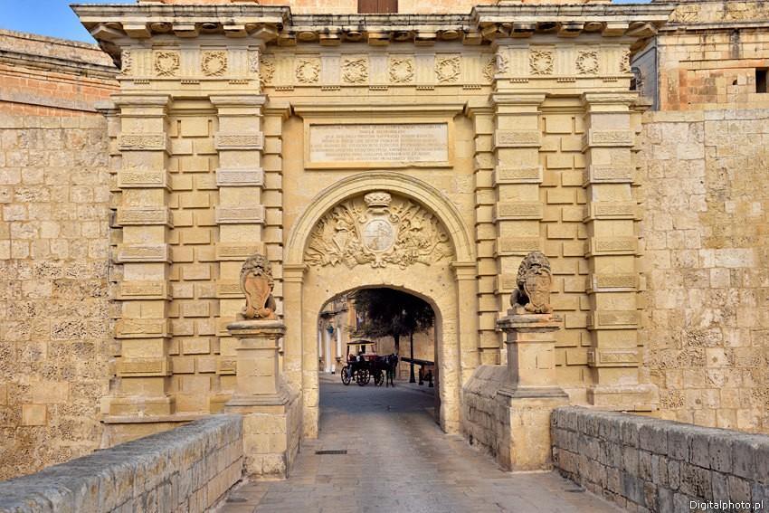 Dawna stolica (Old Capital) - Mdina GŁÓWNA BRAMA