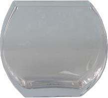 Glass Clarissa Vase 9x15.