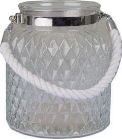 Lantern Glass Hurricane Rope