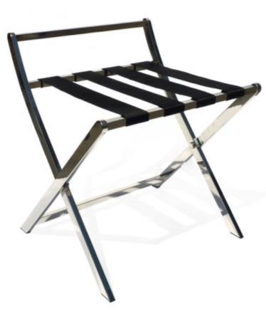 Stainless Steel Luggage Rack with Backboard