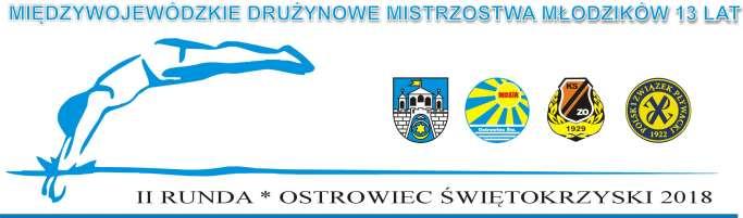 KOMUNIKAT ORGANIZACYJNY 1. Termin i miejsce zawodów: 1.1. 9-10 czerwca 2018r. - Pływalnia Rawszczyzna Miejskiego Ośrodka Sportu i Rekreacji w Ostrowcu Świętokrzyskim, ul Mickiewicza 32. 1.2. Długość pływalni - 25m, 10 torów, temperatura wody 27 C.