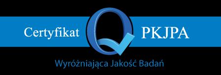 Znak jakości przyznany przez Organizację Firm Badania Opinii i Rynku 11 stycznia 2013 roku Fundacja Centrum Badania