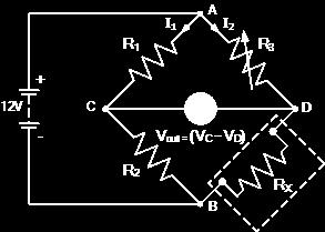 Obwody prądu stałego Mostek Wheatstone a V OT = x 3 + x V N + V N x V