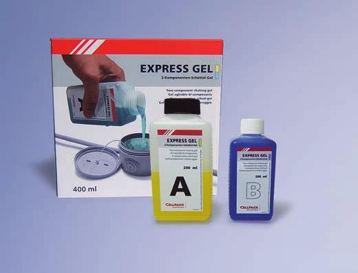 EXPRESS GEL to pierwszy żel, w przypadku którego czas przygotowania substancji do użycia jest krótszy niż sam proces zalewania.