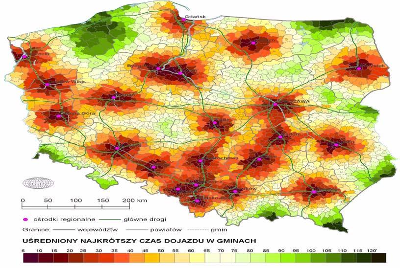 Dostępność czasowa obszarów