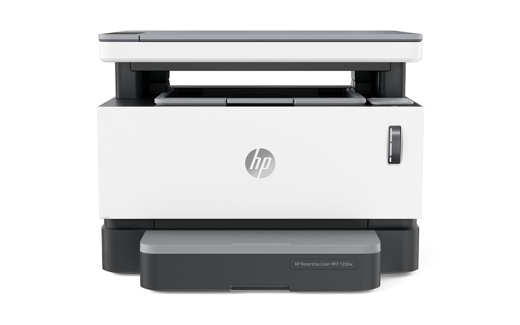 Dane techniczne Laserowe urządzenia wielofunkcyjne i drukarki HP Neverstop seria 100 Najwyższa swoboda drukowania. Pierwsza na świecie drukarka laserowa niewymagająca wymiany wkładów.