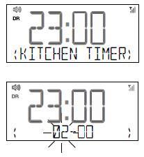 Ustawianie minutnika kuchennego Siesta zawiera odliczający minutnik kuchenny, który uruchomi alarm po określonym czasie. 2.