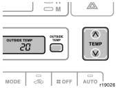 INNE ELEMENTY WYPOSA ENIA 197 Zegar WyÊwietlacz temperatury zewn trznej (z klimatyzacjà sterowanà automatycznie) Cyfrowy zegar wskazuje czas.