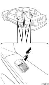 38 KLUCZYKI I DRZWI Przycisk blokady szyb Automatyczne podnoszenie i opuszczanie: Nacisnàç prze àcznik w dó do oporu lub pociàgnàç w gór do oporu i zwolniç go.