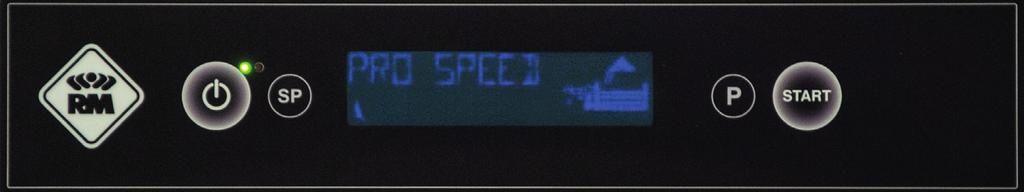 ProScrean Szeroki, cztero-kolorowy podświetlony wyświetlacz LCD; 4 przyciski; Kolory i symbole graficzne informujące o: postępie prac, cyklu mycia, temperaturze zbiornika i bojlera, liczbie