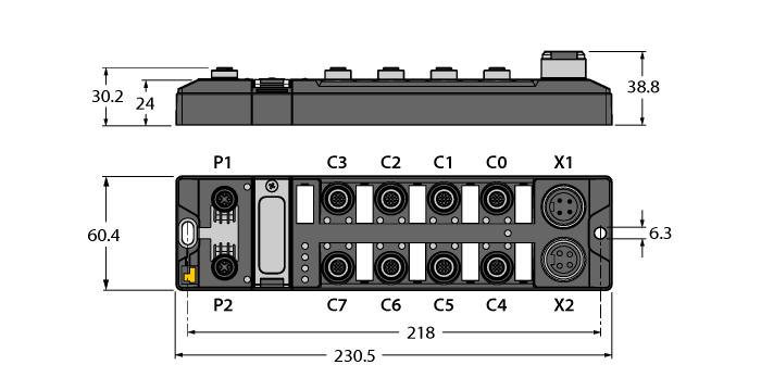 Urządzenie PROFINET, urządzenie EtherNet/IP lub TCP typu master/slave Zintegrowany przełącznik ethernetowy Obsługa 10 Mb/s/100 Mb/s Programowanie za pomocą systemu CODESYS V3 zgodnie z normą IEC