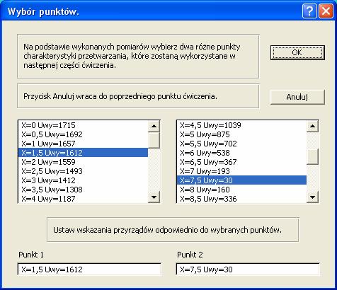 2. Dlaczego uzyskana charakterystyka odbiega od charakterystyki idealnej przetwornika LVDT, co można zrobić aby zbliżyć charakterystykę do idealnej? 3.