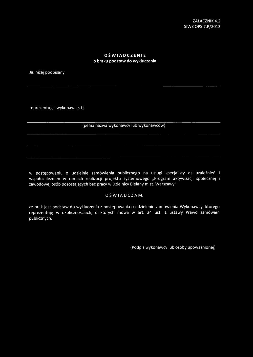 realizacji projektu syste