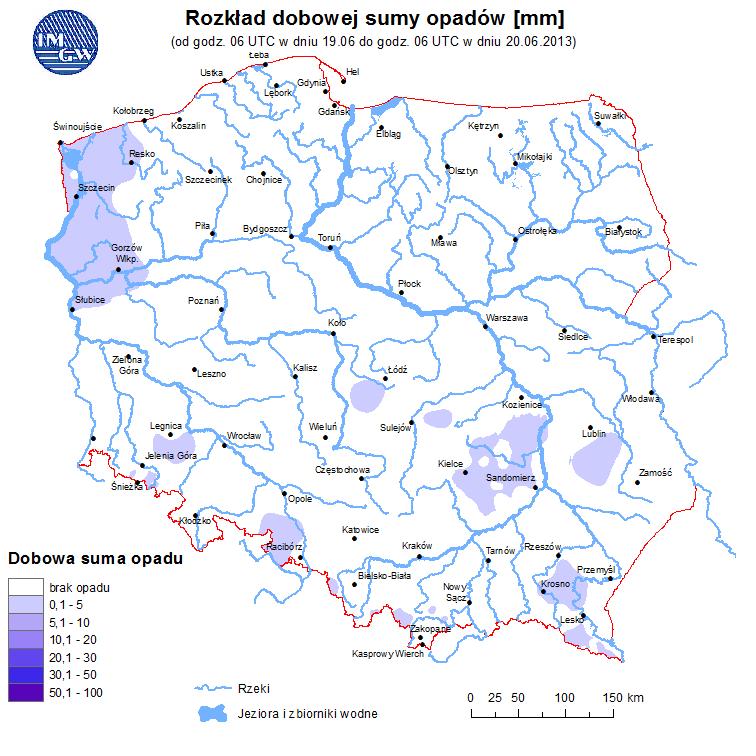 opadów OSTRZEŻENIA