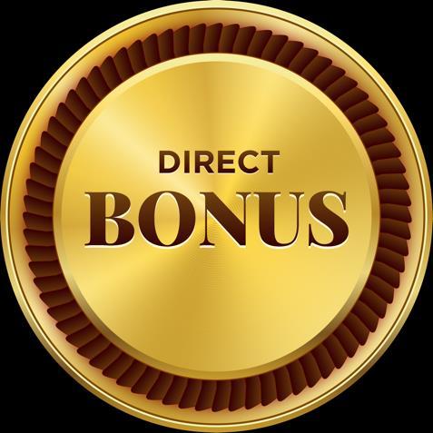 1 DIRECT BONUS 100$ Posiadając pakiet wydobywczy za US$