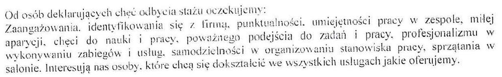 poszerzenie wiedzy kosmetologicznej, w tym w zakresie znajomości działania zabiegów, preparatów i efektów (manicure, pedicure, zabiegi z kwasami, mezoterapia, kawitacja, mikrodermabrazja, drenaż