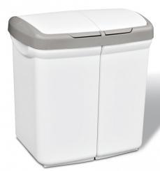 Kosz na śmieci ECOBIN 2x25 L 145,00 zł. / 1 szt. Pojemnik plastikowy na 2 rodzaje odpadów. Pojemność całkowita 50 litrów.