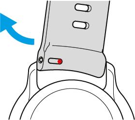 3. Umieść osłonę ochronną na jednym końcu wyświetlacza klejąca powierzchnia powinna być skierowana w dół. 4. Ściągnij powłokę zabezpieczającą z osłony ochronnej. 5.