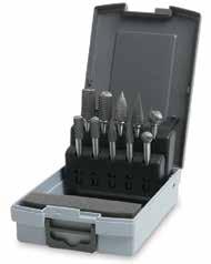 9 M-/SX9 Komplet 9 pilników obrotowych z węglika spiekanego, w pudełku z tworzywa sztucznego 1 Nożyce tnące do rur z PCW M-/CP M-/CT M-/S M-/OV M-/F M-/F M-/OG M-/T M-/T IOŚĆ OGRNICZON M Pilniki
