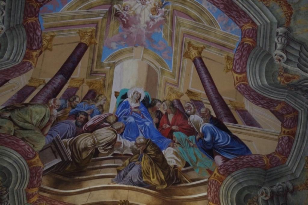 Zaśnięcie Matki Bożej prawe ramię transeptu kościoła. 2. STAN ZACHOWANIA I PRZYCZYNY ZNISZCZEŃ.