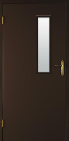 BASIC Drzwi z ościeżnicą stalową ZASTOSOWANIE: W budownictwie mieszkaniowym oraz użyteczności publicznej jako wewnętrzne drzwi wejściowe. DOSTĘPNE SZEROKOŚCI: Jednoskrzydłowe: 80, 90.