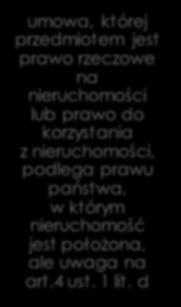 pobytu umowa, której przedmiotem jest prawo rzeczowe na