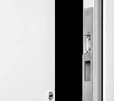 Opcjonalne ukryte zawiasy (brak ilustracji) Ukryte zawiasy zapewniają elegancki wygląd drzwi od wewnątrz.