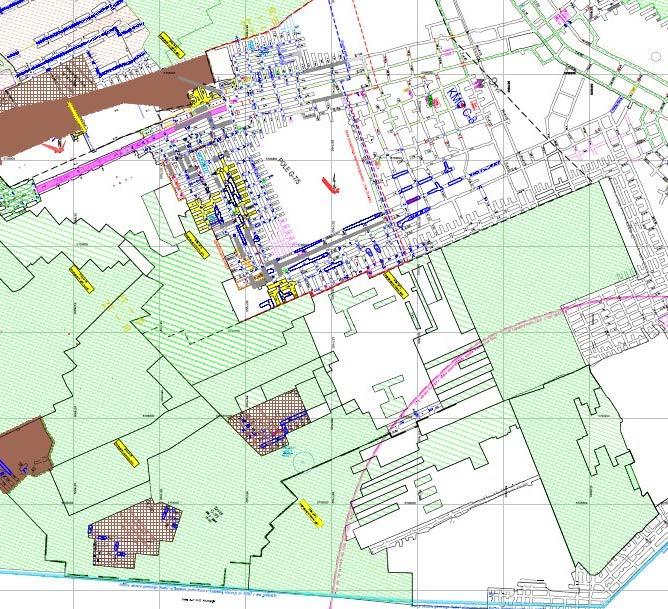 Rys. 3. Rejon pola eksploatacyjnego G-7/5 (RG, O/ZG Rudna) (Materiały 2016) Fig. 3. Mining panel no. G-7/5 (Rudna Główna) wzrasta zaangażowanie tektoniczne.