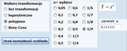 Wybieramy dokonując kilku prób i ocenie jak wyżej podobnie jak przymiarki wyżej.