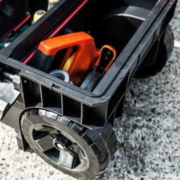 Qbrick System ONE Longer Basic Mobile toolbox allows to transport long electrical