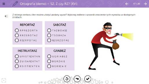 autorskimi wyliczankami ortograficznymi i inne). Na pakiet składa się wiele praktycznych rozdziałów. Są to między innymi: 1.