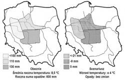 glebie będą jeszcze mniejsze niż dzisiaj. Problem ten dotyczyć będzie przede wszystkim gleb lekkich, które przeważają na tym terenie. Rys.6.