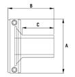 110 1070568 203 163 101 10 Mufa 14N PE x PVC-u KW D SYMBOL A B C E PN 50 1070031 175 125 28 56 10 63 1070032 159 125 36 89 10 75 1070033 172 138 44 91 10 90 1070034 195 164 52 100 10