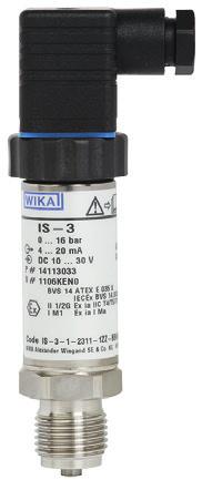 25 do 0 25 bar abs. IEC 61511 Karta katalogowa: PE 81.