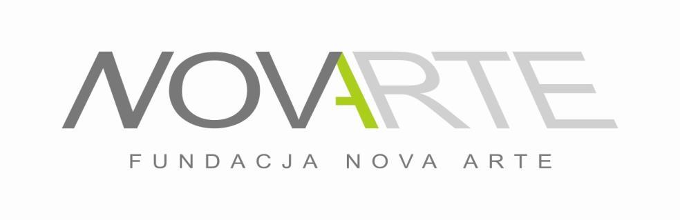 Sprawozdanie merytoryczne z działalności Fundacji Nova Arte za rok 2018 Fundacja Nova Arte została zarejestrowana w KRS dnia 11.06.2012 roku pod numerem 0000423611.