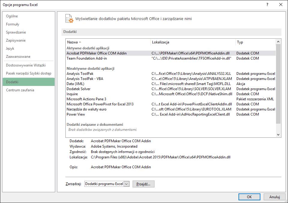 3. Instalowanie i konfiguracja dodatku Dodatek Asix Excel rozpowszechniany jest w postaci dwóch plików: AsixExcelAddIn32.xll 