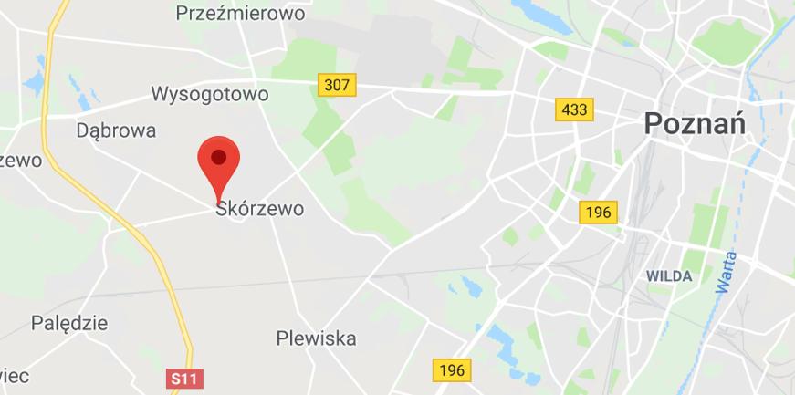 Projekty planowane do uruchomienia w ciągu najbliższych miesięcy: Skórzewo k. Poznania przy ul. Poznańskiej Projekt Skórzewo k. Poznania, Lokalizacja Skórzewo k.