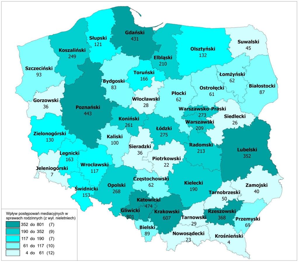 Postępowanie mediacyjne w sprawach rodzinnych (z wył.