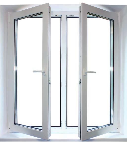 Okna PCV antyutleniacze dodane do ram okiennych