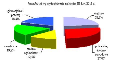 1. Struktura bezrobocia Wśród bezrobotnych odsetek kobiet osiągnął 59,7%. W końcu września b.r. najliczniejszą grupę wśród bezrobotnych stanowiły osoby w wieku 25-34 lat (1 067 osób), a ich odsetek w ogólnej liczbie bezrobotnych wyniósł 31,5%.