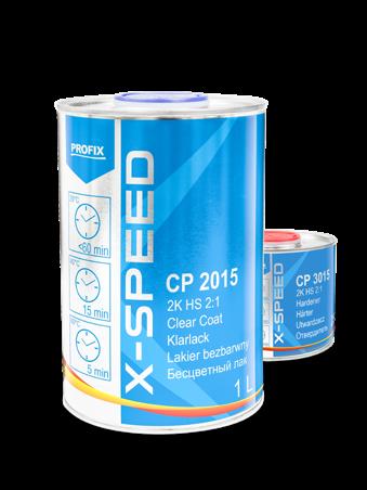 CP 2015 Lakier bezbarwny 2K HS 2:1 X-SPEED Lakier bezbarwny HS wyróżniający się bardzo krótkim czasem schnięcia.
