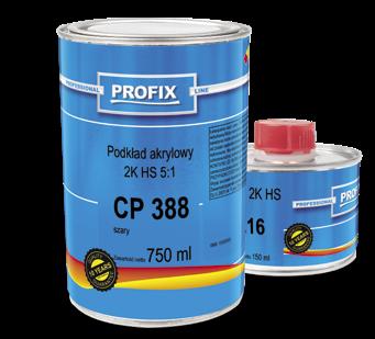 CP 388 Podkład akrylowy 2K HS 5:1 Produkt ten jest wypełniaczem gruntującym wysokiej klasy. Akrylowy podkład wypełniający HS o właściwościach antykorozyjnych.