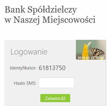 do Internet Bankingu system wyświetli okno Ustawień - Kod uwierzytelnienia do haseł SMS.