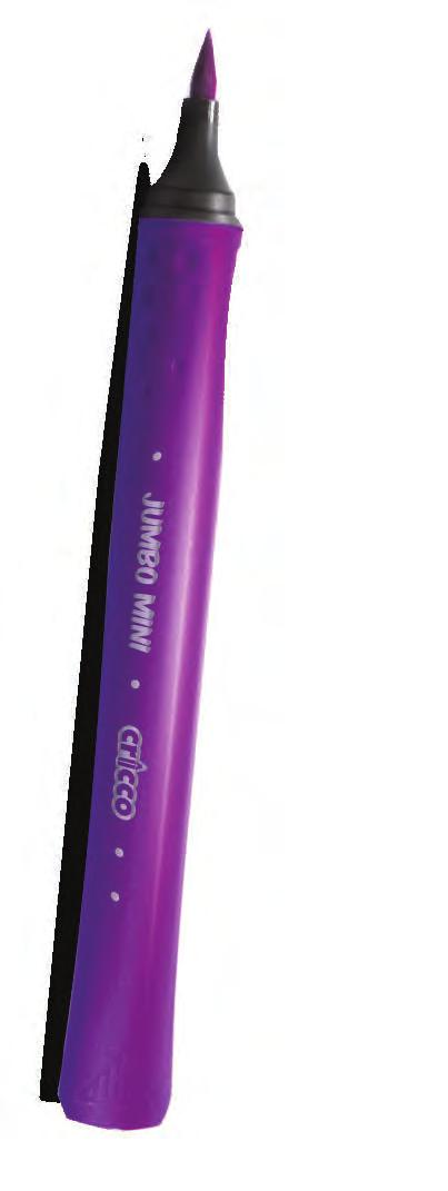 pisak do konturowania) praktyczne plastikowe opakowanie z zawieszką w kształcie kasetki z przegródkami do wygodnego przechowywania colour pens with a soft tip in the shape of a brush made of felt