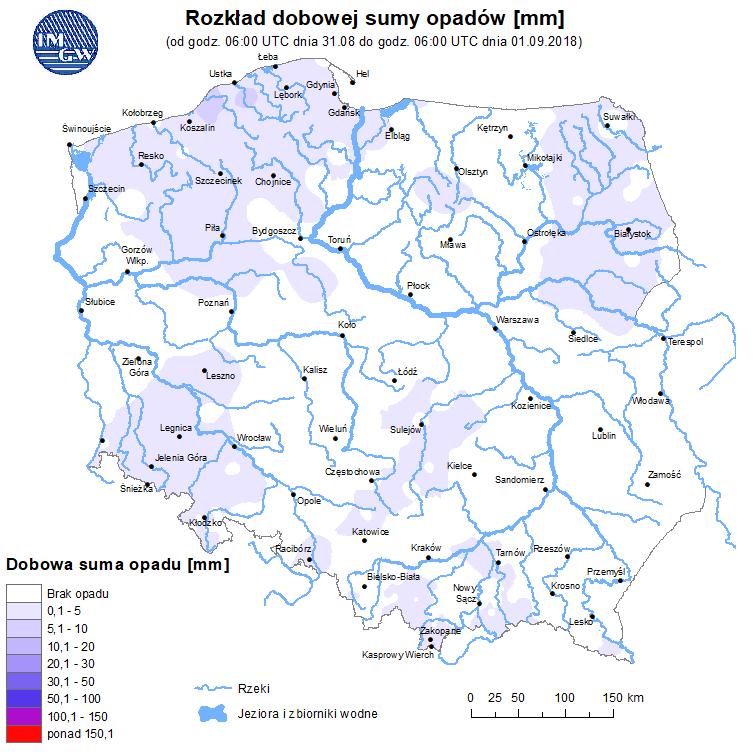 w rzekach Rozkład dobowej